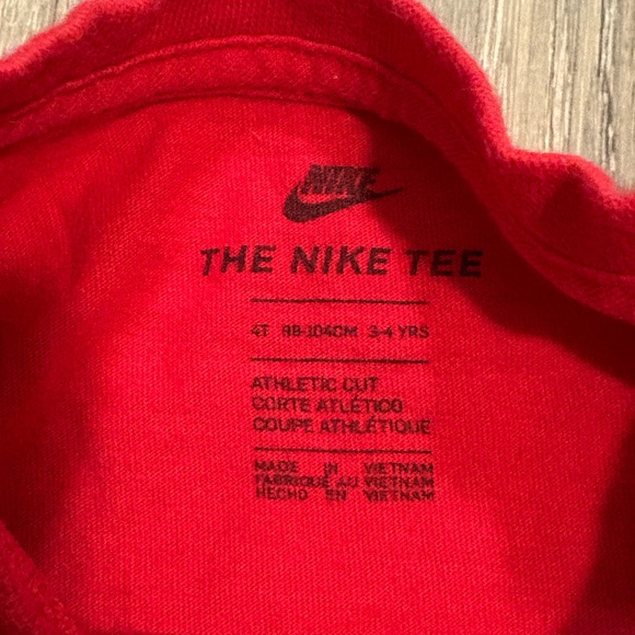 Nike Kids Red Sneaker Graphic Tee - Picture 4 of 4
